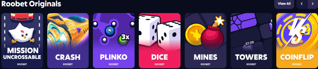 Roobet Originals