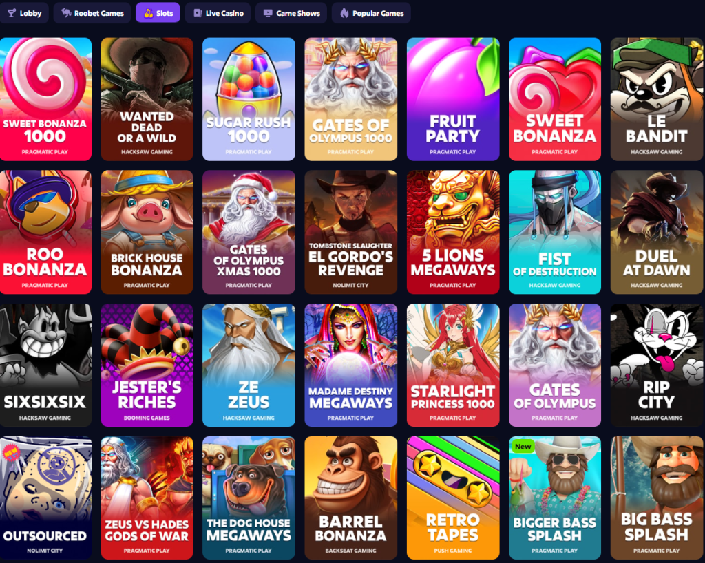 Roobet Casino Slots