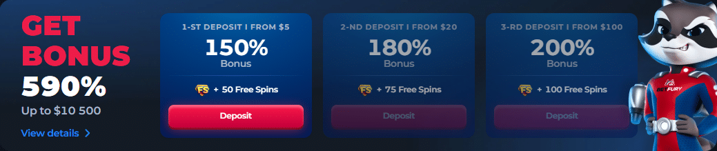 BetFury Welcome Package