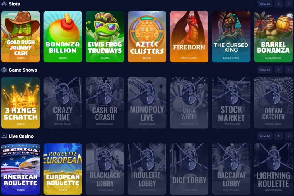 Duel Casino Games