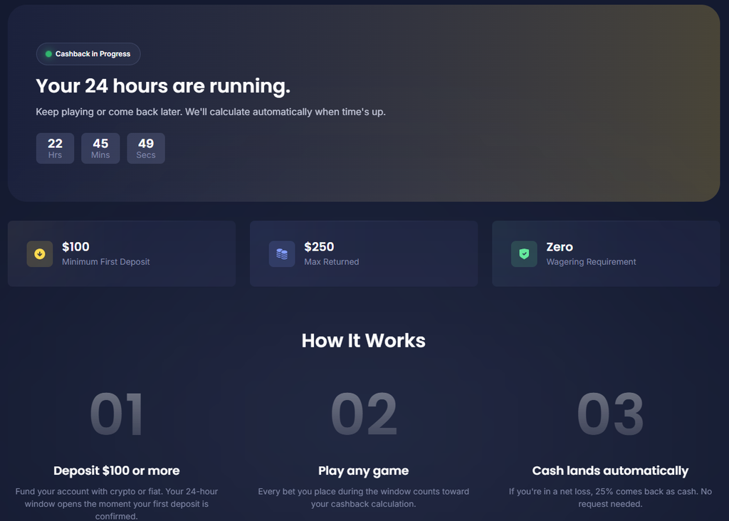 cashy casino cashback